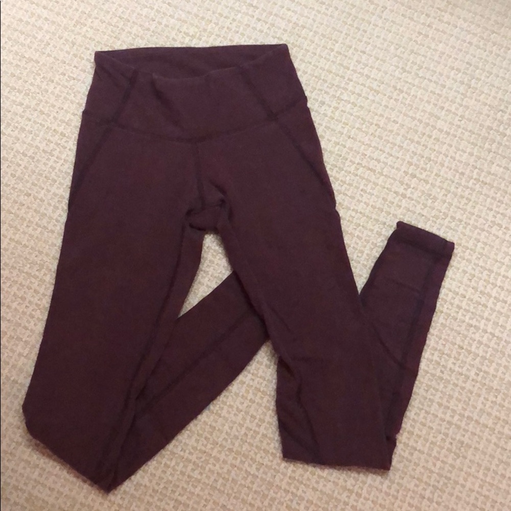 Lululemon Burgundy Leggings